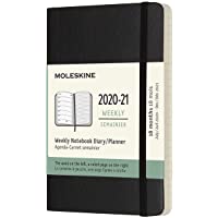 Moleskine - Agenda Semanal de 18 Meses- Agenda de Bolsillo 2020-2021- Agenda Semana Vista con Tapa Dura y Cierre…